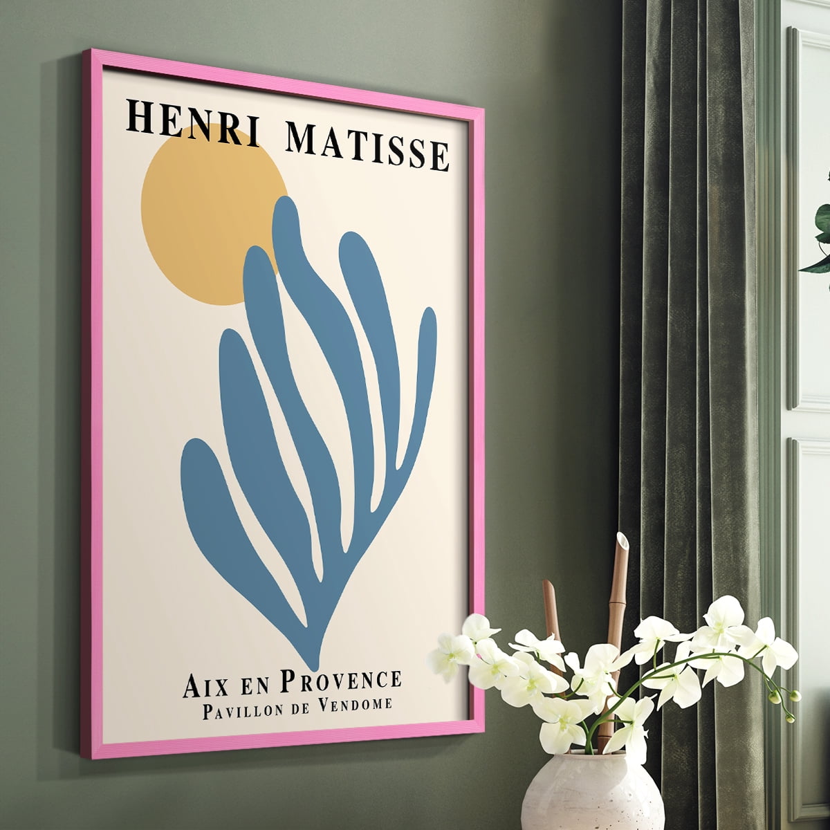 Matisse XCI Framed Print - Solid Wood