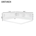 thumbnail image 4 of Queen Size Wood Daybed with Storage Shelves, USB Ports and LED Lights, Multifunctional Solid Wood Daybed for Bedroom, Guest Room, Home Office, No Box Spring Needed, White, 4 of 10