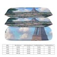thumbnail image 2 of 3 Pcs Soft Bedding Set, Includes 1 Duvet Cover with Zipper And 2 Pillow,Shams Eiffel Tower Queen(90"×90"), 2 of 8