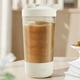 thumbnail image 4 of Taza recargable para batidor | Mezclador automático portátil USB con báscula de medición, plástico blanco impermeable, 19x10,5cm | Para batidos de proteínas, café, leche de soja – autolimpiante, 4 of 9