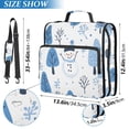 thumbnail image 2 of FORMRS Zipper Binder with Shoulder Strap 1.5-inch Ring 500 Sheet Capacity File Bag, Simple Cartoon Snowmen, 2 of 5