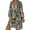 Gray, variant on Ichuanyi Woman Dress Women's Ladies Loose Print Three Quarter Sleeve Mini Dress Summer Dress