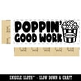 thumbnail image 2 of Poppin' Good Work Popcorn Teacher Student School Self-Inking Rubber Stamp Ink Stamper - Fuchsia Ink - Large 2-3/4 Inch, 2 of 7