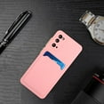 thumbnail image 6 of Galaxy S20 Case, Slim Soft Fit Shockproof Protection Case Dropproof Non-Slip Silicone Case with Card Slots Soft TPU Bumper Phone Wallet Case for Samsung Galaxy S20, Pink, 6 of 6