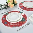 thumbnail image 6 of 15.4inch Round Placemats, DIY Printing Design, Suitable for Kitchen, Table Party Decoration Christmas Tree and Gifts, 6 of 7