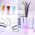 thumbnail image 3 of 1Pc Glass Straw Drinking 180mm*8mm Reusable Elbow Straws Glass Eco Friendly Heat Resistant Glass Straws for Smoothies Cocktails,Heat And High Temperature Resistant Glass Straw, 3 of 5