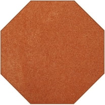 Furnish My Place DC Custom Rug - 5 ft. Octagon, Orange, Indoor Rug for Bedrooms, Hallways, Living Rooms