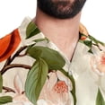 thumbnail image 5 of Peach Men's Casual Poplin Button Down Short Sleeve Shirts for Summer Beach - Unisex, 5 of 6