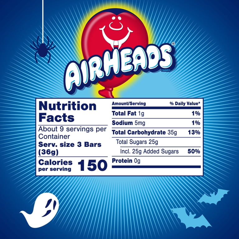 Airheads Halloween Candy Variety Bag, Individually Wrapped