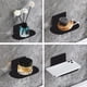 thumbnail image 5 of Jabonera de pared autoadhesiva, jabonera de acero inoxidable para ducha, sin taladro, para baño y cocina, ideal para guardar esponjas y cepillos de jabón (negro), 5 of 5