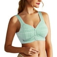 thumbnail image 1 of Women’s Wireless Front Closure Thin Bra Adjustable Back Supportive Tank Top Bra For Comfort And Lift Bush up Bra Running Girl One Shoulder Sports Bra Womens Sports Bras Underwire Woman's Bra Womens, 1 of 4