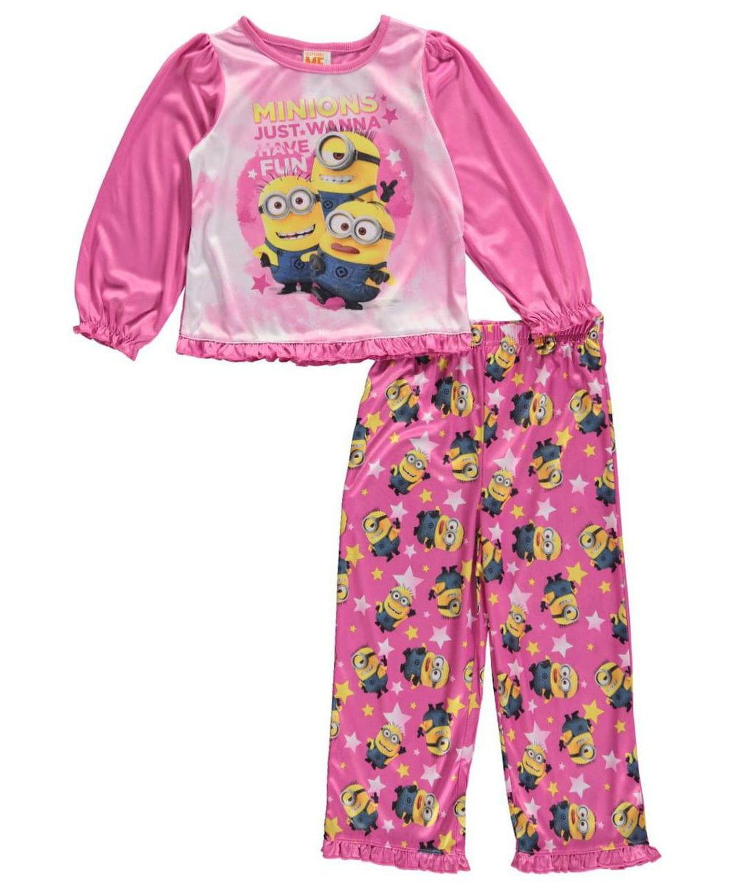 Despicable Me Little Girls' Toddler "Minion Fun" 2Piece Pajamas, 4T