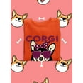 thumbnail image 3 of Corgi Mama Corgi W Sunglasses Sweatshirt Women -Image by Shutterstock, Female 4X-Large, 3 of 4