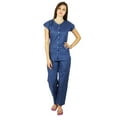 thumbnail image 6 of Bimba Cotton Night Wear Pajama Set Short Sleeve Shirt with Pyjamas Night Suit, 6 of 6