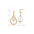 thumbnail image 3 of Gem & Harmony 14K Yellow Gold Drop Post Dangle Earrings for Women, 3 of 5
