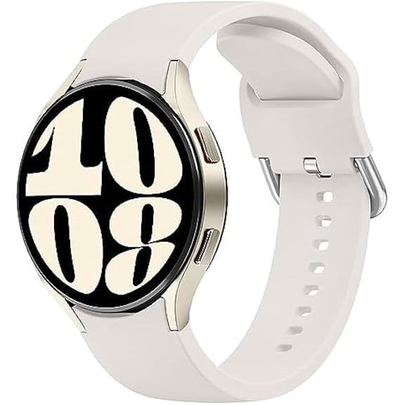 Bands for Samsung Galaxy Watch 6 Band 40mm 44mm, Galaxy Watch 6 Classic Bands 43mm 47mm, 20mm Soft Silicone Sport Replacement Strap for Samsung Galaxy Watch 4 5 6 7 Band Women Men