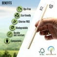 thumbnail image 2 of Naturalik 1000-Pack Biodegradable Paper Straws Brown Kraft Dye-Free- Premium Eco-Friendly Paper Straws Bulk- Drinking Straws for Juices, Smoothies, Restaurants and Party Decorations, 7.7"(Brown Kraft), 2 of 7