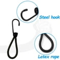 thumbnail image 3 of Gancho, cuerdas elásticas con ganchos, gancho elástico de 25 piezas, tensor de goma elástica negra para lona, ​​gancho elástico para piscina TUNC Sencillez, 3 of 5