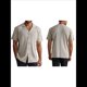 thumbnail image 2 of Camisa de Punto para Hombre, de Corta, , con Botones, para Vacaciones en la Playa, Informal, A Rayas, para Verano. Gris Plata L, 2 of 7