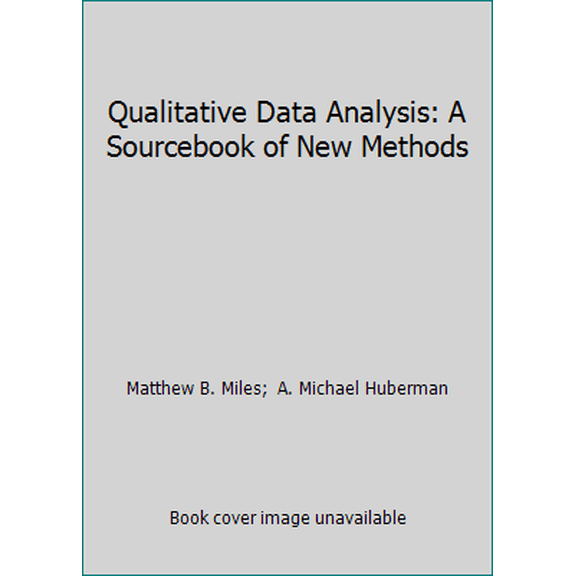Pre-Owned Qualitative Data Analysis: A Sourcebook of New Methods (Hardcover) 0803922744 9780803922747