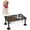 Brown, variant on Elevated Dog Bowl with Double Stainless Steel Bowl and Waterproof Plate , Rustic Wooden Dog Dish Stand for Small and Medium Dogs and Cats. Do-Over Color