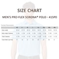 thumbnail image 4 of AllPro Men's Pro-Flex Sorona Polo T-Shirt, 60/40 Polyester/Sorona Casual Performance Polo Tee (Cloud-Blue, 2XL), 4 of 6