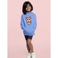 thumbnail image 2 of Happy Smiley Deer Hoodie Juniors -Image by Shutterstock,  Medium, 2 of 4