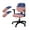 American Flag Star, variant on FKELYI 2 Pcs Office Chair Slipcovers with 2 Pcs Armrest Covers Black Pink Cow Print Elastic Fabric Rotating Gaming Chair Protective Cover for Home Office, 4 Pcs Set
