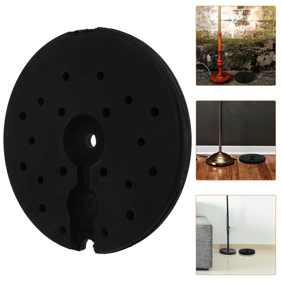 SEWCHICS Black Plastic Floor Lamp Base Stable and Easy to Install for Flagpole or Lamp Stand