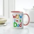 thumbnail image 4 of CafePress - WOW I'm A Dad Mug - 11 oz Ceramic Mug - Novelty Coffee Tea Cup, 4 of 4