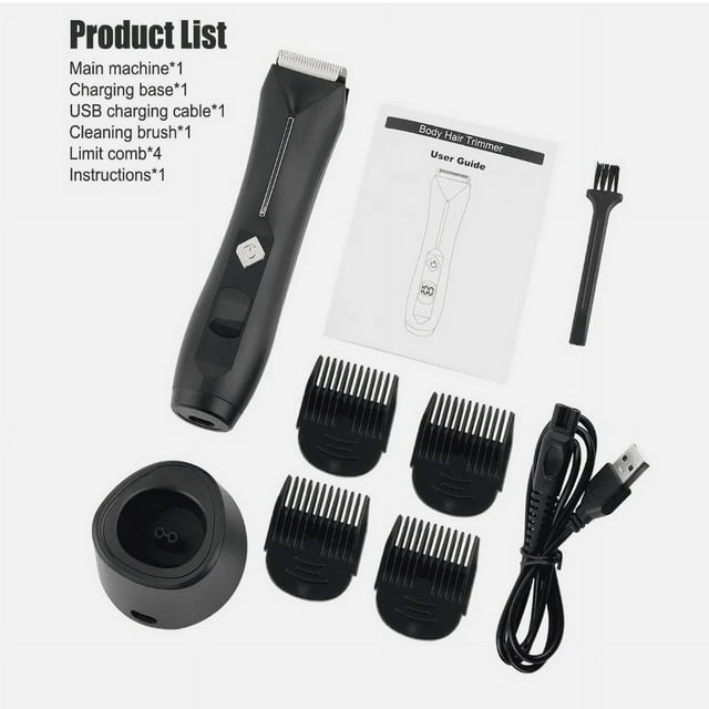 MesaSe Tondeuse pour Poils Pubiens pour Hommes, Tondeuse Électrique pour l'Aine et le Corps, Étanche#V
