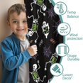 thumbnail image 3 of Blackout Kids Curtains,Halloween Skeleton Ghost Pattern Childrens Insulated Curtains Set Of 2,Bedroom Essentials,Toddler Room Decor 52"x63", 3 of 5
