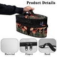 thumbnail image 5 of HELLHERO Dustproof Travel Home Iron Storage Case Dragonfly and Mushrooms, with Zipper Closure with Zipper(Bag Only), 5 of 6