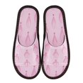 thumbnail image 3 of Unisex Travel Sandals House Slippers Includes Free Storage Bag for Hotel, Travel, Home Pink Hot Air Balloon, 3 of 8