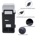 thumbnail image 2 of SUTENGDA Mini USB Fridge LED Compact Portable Skin Care Refrigerator USB Refrigerator Drinks Beverage Cans Refrigerator and Heater for Home  Office  Car and College Dorm Room[black], 2 of 9