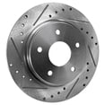 thumbnail image 2 of Rear Brake Disc Cross-drilled and Slotted Solid Pro-Line Series for 2008 Dodge Grand Caravan Value Package, 2 of 5