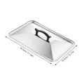 thumbnail image 2 of unbranded Cubierta Para Cocina En Acero Inoxidable Plateada Con Textura Fina Y Prevención De Aceite, 2 of 5