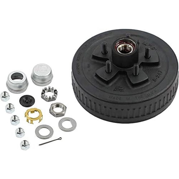 K08-247-1G Dexter Pre-Greased Trailer Hub-Drum Kit 3.5K Axle 5-4.50 Bolt Center