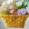 thumbnail image 3 of Plastic Woven Basket Storage Basket Desktop Organizer Small Fruit Basket with Handle, 3 of 8