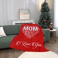 thumbnail image 2 of LHSHID Christmas Birthday Gifts for Mom Wrap Love Around Mom Mom Anniversary Christmas Birthday Gifts from Daughter Son Presents for Mother I Love You Mom Blanket 60x80in, 2 of 4