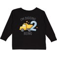 thumbnail image 3 of Inktastic I'm Digging Being 2 Birthday Truck Boys or Girls Long Sleeve Toddler T-Shirt, 3 of 5