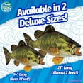 thumbnail image 2 of Real Planet Small Mouth Bass Green 21 Inch Realistic Soft Plush, 2 of 7