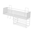 thumbnail image 4 of Estante de almacenamiento para baño, organizador de pared, moderno, de gran capacidad, ligero Blanco, 4 of 9