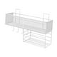 thumbnail image 4 of Estante de almacenamiento para baño, moderno organizador de ducha para oficina y dormitorio. Blanco, 4 of 9