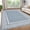 8x10ft Blue, variant on 8 x 10 ft Washable Area Rug, Modern Checkered Bordered Non Slip Soft Low Pile Stain Resistant Rug for Living Room Bedroom Dining Room Office - Beige