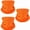 Fluorescent Orange, variant on 3 Pcs Fluorescent Orange Neck Gaiter Mask UV Sun Protection Windproof Bandana Scarf Unisex Face Cover for Summer Outdoor