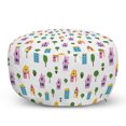 thumbnail image 1 of Cartoon Pouf Cover with Zipper, Neighborhood Houses in Nostalgic Architecture Trees Colorful Theme, Soft Decorative Fabric Unstuffed Case, 30" W X 17.3" L, Multicolor, by Ambesonne, 1 of 5