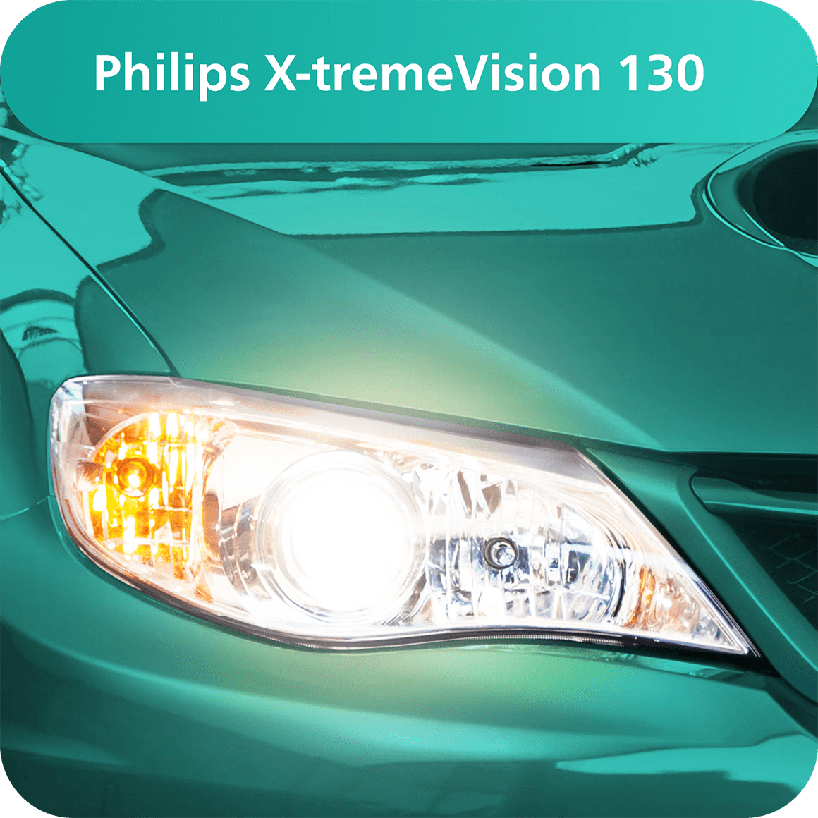 Philips X-tremeVision 130 H7 Halogen Headlight Bulbs, 2 pack, Fits Select Vehicles