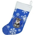 thumbnail image 2 of Carolines Treasures KJ1178CS Winter Snowflakes Holiday Schnauzer Christmas Stocking  Large multicolor, 2 of 2