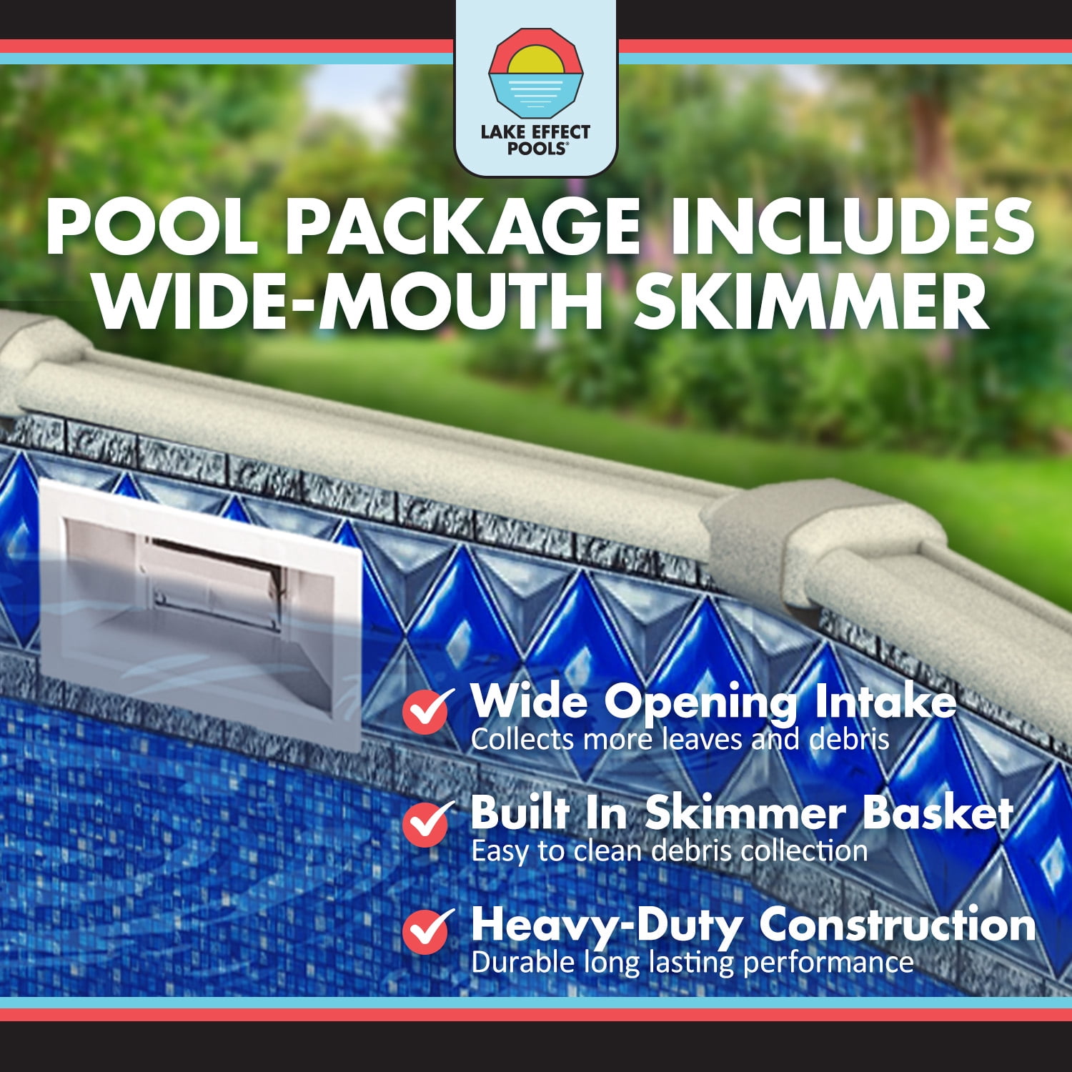 Lake Effect Pools 24' x 52" Fiji Round Resin Protected Steel Walled Above Ground Swimming Pool